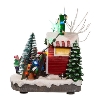 Thumbnail 8: Kurt Adler Kurt Adler 4.7-Inch Lighted Christmas Trees Village Shop 
