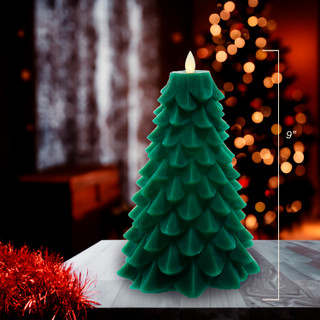 Thumbnail 16: Kurt Adler Kurt Adler 9-Inch LED Flicker Flame Christmas Tree Candle 