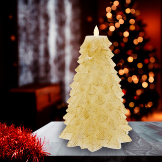 Thumbnail 2: Kurt Adler Kurt Adler 9-Inch LED Flicker Flame Christmas Tree Candle 