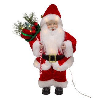 Thumbnail 2: Kurt Adler Kurt Adler 12 in. Battery-Operated LED Lighted Santa 