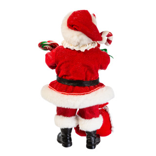Thumbnail 12: Kurt Adler Kurt Adler 10 in. Fabriché Santa & Christmas Candy Bag 
