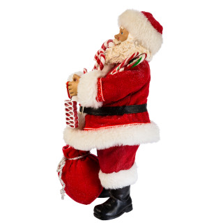 Thumbnail 8: Kurt Adler Kurt Adler 10 in. Fabriché Santa & Christmas Candy Bag 