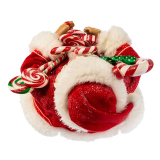 Thumbnail 10: Kurt Adler Kurt Adler 10 in. Fabriché Santa & Christmas Candy Bag 
