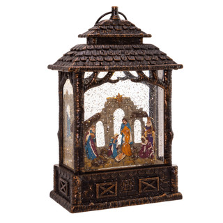 Thumbnail 4: Kurt Adler Kurt Adler 11-Inch LED Nativity Scene Water Lantern 
