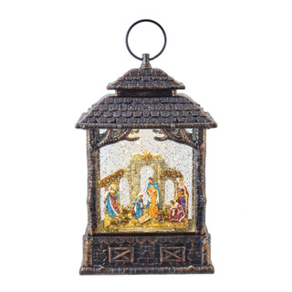 Thumbnail 2: Kurt Adler Kurt Adler 11-Inch LED Nativity Scene Water Lantern 