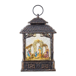 Thumbnail 1: Kurt Adler Kurt Adler 11-Inch LED Nativity Scene Water Lantern 