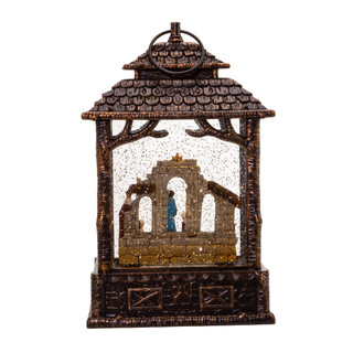 Thumbnail 10: Kurt Adler Kurt Adler 11-Inch LED Nativity Scene Water Lantern 