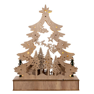 Thumbnail 6: Kurt Adler Kurt Adler 12 in Lighted Christmas Tree Village 