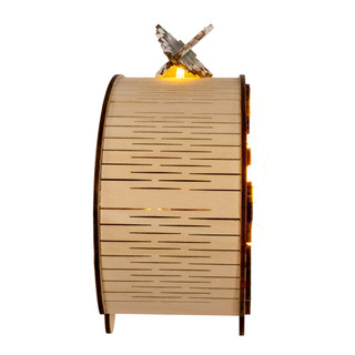 Thumbnail 6: Kurt Adler Kurt Adler 6.69-Inch Wooden Lighted Camper Van 