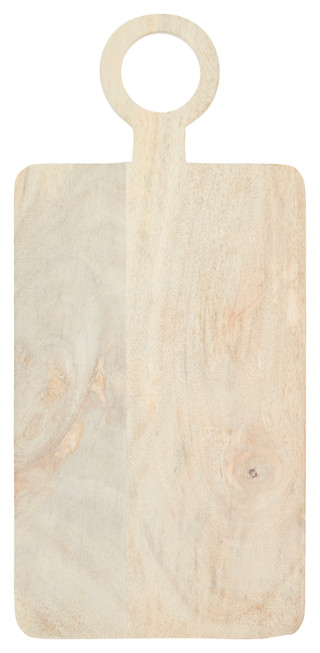 Thumbnail 3: ZODAX Zodax Small Mango Wood Cheese Charcuterie Cutting Board 