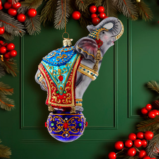 Thumbnail 8: BELLISIMO Bellissimo 7-Inch Glass Elephant Ornament 
