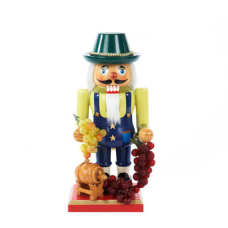 Thumbnail 12: Kurt Adler Kurt Adler 10.25-Inch Wooden Winemaker Nutcracker. 