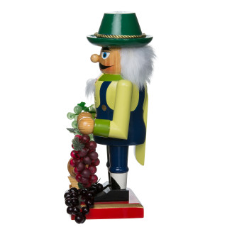 Thumbnail 8: Kurt Adler Kurt Adler 10.25-Inch Wooden Winemaker Nutcracker. 