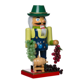 Thumbnail 2: Kurt Adler Kurt Adler 10.25-Inch Wooden Winemaker Nutcracker. 