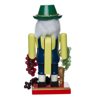 Thumbnail 4: Kurt Adler Kurt Adler 10.25-Inch Wooden Winemaker Nutcracker. 