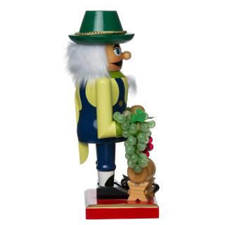 Thumbnail 6: Kurt Adler Kurt Adler 10.25-Inch Wooden Winemaker Nutcracker. 