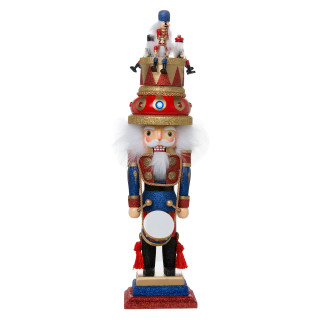 Thumbnail 1: Kurt Adler Kurt Adler 20-Inch Hollywood Music Box Hat Nutcracker. 
