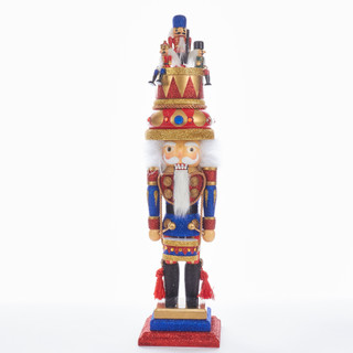 Thumbnail 4: Kurt Adler Kurt Adler 20-Inch Hollywood Music Box Hat Nutcracker. 