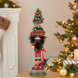 Thumbnail 14: Kurt Adler Kurt Adler 19.5-Inch Hollywood Cardinal in Tree Hat. 