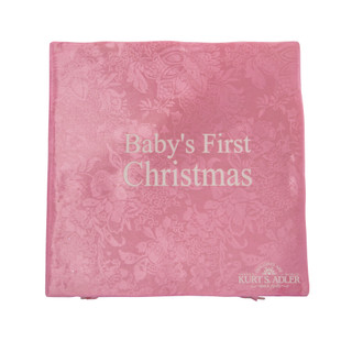 Thumbnail 2: NOBLE GEMS Noble Gems 4 Pc. Baby Girl First Christmas Ornament Set 