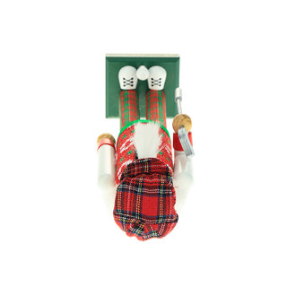 Thumbnail 7: Kurt Adler 15-Inch Red and Green Golfer Nutcracker 