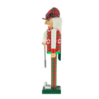 Thumbnail 5: Kurt Adler 15-Inch Red and Green Golfer Nutcracker 