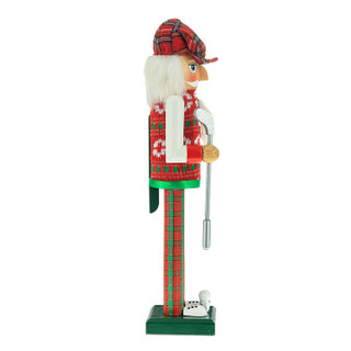 Thumbnail 6: Kurt Adler 15-Inch Red and Green Golfer Nutcracker 