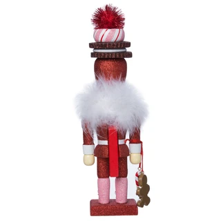 Thumbnail 10: Kurt Adler Kurt Adler 12-Inch Hollywood Red Gingerbread Nutcracker. 