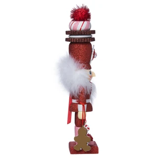 Thumbnail 4: Kurt Adler Kurt Adler 12-Inch Hollywood Red Gingerbread Nutcracker. 