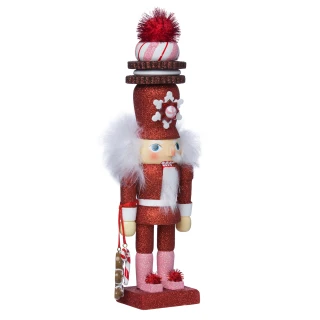 Thumbnail 2: Kurt Adler Kurt Adler 12-Inch Hollywood Red Gingerbread Nutcracker. 