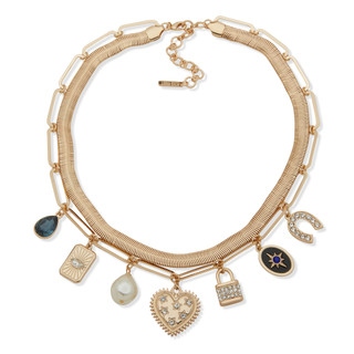 Thumbnail 2: NINE WEST Nine West Heart Charm Necklace 