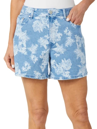 Thumbnail 1: D. Jeans D. Jeans Womens Floral Denim Shorts 