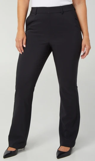 Thumbnail 1: Express Womens Blogger High Waisted Boot Cut Pants 