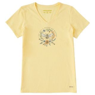 Thumbnail 1: Life is Good Life Is Good Womens Print V Neck Short Sleeve Tee 