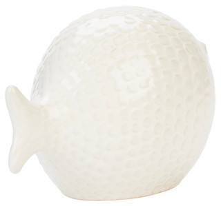 Thumbnail 4: THREE HANDS CORP. Three Hands Corp 10 in Ceramic Fish Figurine Home Accent 