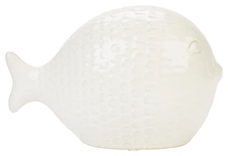 Thumbnail 1: THREE HANDS CORP. Three Hands Corp 10 in Ceramic Fish Figurine Home Accent 