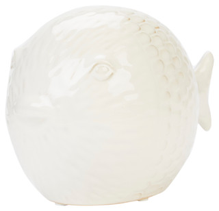 Thumbnail 2: THREE HANDS CORP. Three Hands Corp 10 in Ceramic Fish Figurine Home Accent 