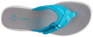 Thumbnail 18: Clarks Clarks Womens Cloudsteppers Breeze Sea Flip Flops 