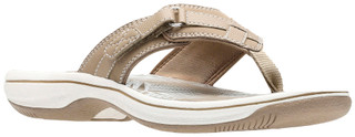 Thumbnail 1: Clarks Clarks Womens Cloudsteppers Breeze Sea Flip Flops 