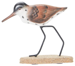 Thumbnail 2: T.I. Design T.I. Design 6 in Single Brown Sandpiper Figurine 