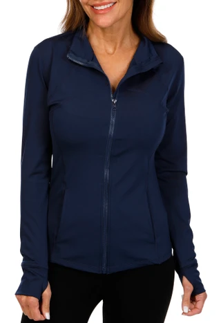 Thumbnail 1: VOGO Vogo Womens Active Solid Zip Up Jacket 
