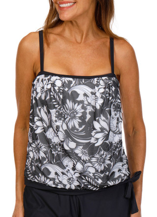 Thumbnail 1: Island Waves Island Waves Womens Blouson Tankini Top 