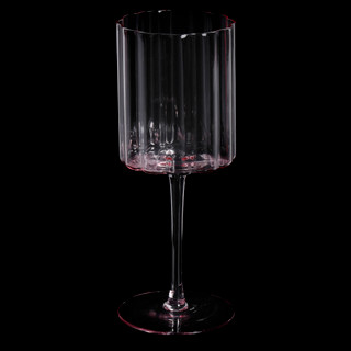 Thumbnail 2: JEANNE FITZ Jeanne Fitz 12 Oz Scalloped Rim Fluted Wine Glass - Blush 