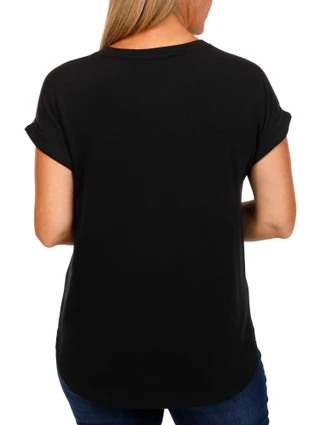 Thumbnail 2: RIO & RIAN Rio & Rian Womens Cuffed Sleeve Tee 