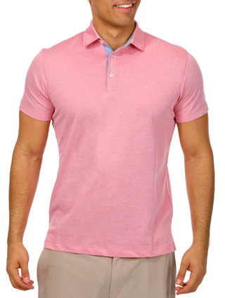 Thumbnail 1: TAILORBYRD Tailorbyrd Mens Dobby Twill Polo Shirt 