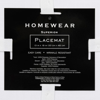 Thumbnail 3: Homewear Homewear 4 Pk Embroidered 13 x 19 in Placemats 