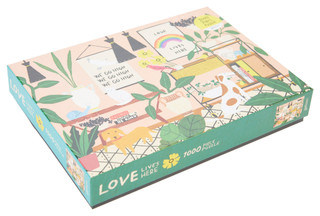 Thumbnail 3: Chronicle Chronicle Love Lives Here 1000 Piece Family Puzzle 