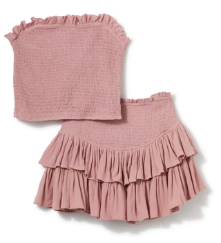 Thumbnail 1: No Comment No Comment Juniors 2 Pc Ruffle Skort Set 