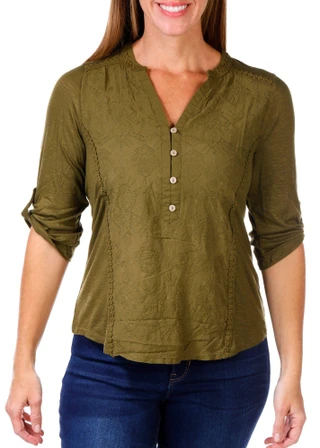 Thumbnail 1: Democracy Women's Solid Knit Top 