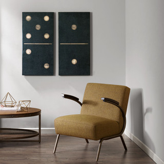 Thumbnail 2: Ink + Ivy Ink + Ivy Two Black Dominos 2-pc. Canvas Wall Art 